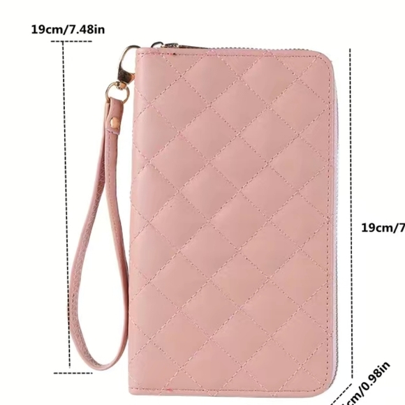 Dark Pink women's wallet  Faux leather - Picture 3 of 3